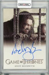2021 RITTENHOUSE Game of Thrones  Andy Beckwith Autograph
