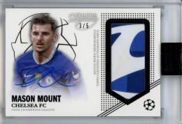 2022-23 Topps Dynasty UEFA Champions League Soccer Mason Mount Dynasty Autographed Patch/Black/#AP-MM3【3/5】 Chelsea FC