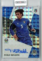 2020-21 Panini Mosaic UEFA Euro Soccer Paolo Maldini Euro Autographs Mosaic/#AM-PM Italia