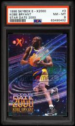 1996-97 E-X2000 #3 Kobe Bryant Star Date 2000【PSA NM-MT 8】 Los Angeles Lakers (MSV#1582)