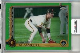 2025 Topps NPB Chrome 坂本勇人 Green Refractors【18/99】 読売ジャイアンツ