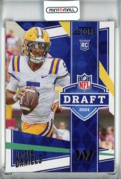 2024 Panini Score Football Jayden Daniels RC/#3/Round 1 Pick 2 Washington Commanders