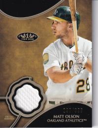 2019 Topps Tier One Oakland Athletics Matt Olson Relics 290/399