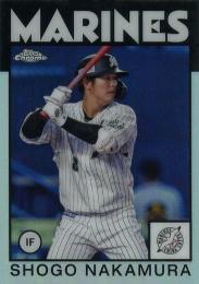 2021 TOPPS Chrome NPBプロ野球 #86SN 中村奨吾(ロッテ) Topps 1986 インサートカード