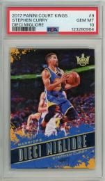 2017-18 Panini Court Kings Stephen Curry Dieci Migliore #9【PSA 10 GEM MT】