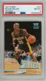 1997-98 Fleer Reggie Miller Tiffany Collection #231【PSA 8 NM-MT】