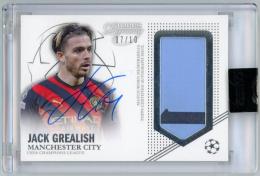 2022-23 Topps Dynasty UEFA Champions League Jack Grealish Dynasty Autographed Patch【7/10】 Manchester City