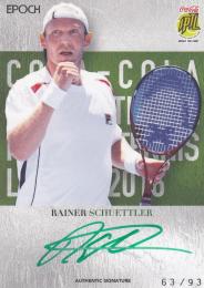 2016 EPOCH  COCA-COLA INTERNATIONAL PREMIER TENNIS LEAGUE  Bainer Schuettler AUTHENTIC SIGNATURES - VERTICAL 63/93