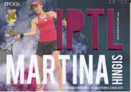 2016 EPOCH  COCA-COLA INTERNATIONAL PREMIER TENNIS LEAGUE  Martina Hingis MATCH WORN SHIRTS, 実使用シャツカード 23/25