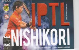 2016 EPOCH  COCA-COLA INTERNATIONAL PREMIER TENNIS LEAGUE  Kei Nishikori MATCH WORN SHIRTS, 実使用シャツカード, Orange 27/49