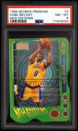 1996-97 SkyBox Premium #3 Kobe Bryant New Editions【PSA NM-MT 8】 Los Angeles Lakers (MSV#1583)