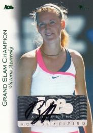 2012 Ace Authentic  Tennis   Victoria Azarenka Grand Slam Champion Autograph