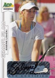 2013 Ace Authentic Grand Slam Tennis  Sabine Lisicki Autograph