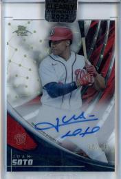 2022 Topps Clearly Authentic Juan Soto Topps Tek Autographs【35/50】 Washington Nationals