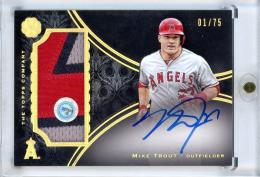 2016 Topps The Mint Mike Trout Authenticated Patch Autographs【01/75】 Los Angeles Angels