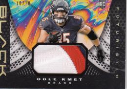 2020 Panini Black Football Chicago Bears Cole Kmet Futuristic Relics , Gold Parallel(Lastナンバー!) 10/10