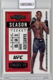 2021 Panini Chronicles UFC  Israel Adesanya Contenders Season Ticket #5