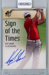 2014 Upper Deck SP Authentic  Henrik Stenson Sign of the Times Auto #SOTTHS