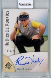 2014 Upper Deck SP Authentic  Russell Henley Auto RC #105 145/299