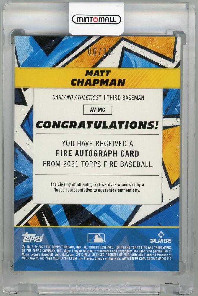 ミントモール / MINT 新宿店 / 2021 TOPPS Fire Autographs Gold #AVMC