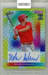 2023 Leaf Vivid Baseball Nolan Schanuel #BA-NS1 Base Autograph Yellow Mojo Parallel【7/10】