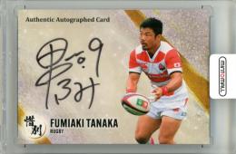 2024 BBM INFINITY  ⽥中史朗 直筆サインカード 惜別横版【13/40】 ラグビー