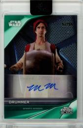 2023 Topps Chrome Black Star Wars Murphy Patrick Martin As Drummer #A-MA Autograph Green Refractors Parallel【57/99】