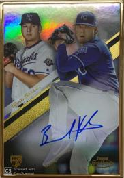 2019 Topps Gold Label Kansas City Royals Brad Keller Framed Autograph