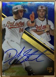 2019 Topps Gold Label Baltimore Orioles DJ Stewart Framed Autograph Blue パラレル版 06/50
