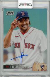 【裏面上側若干難あり】2021 TOPPS Stadium Club Chrome Hirokazu Sawamura Autograph (RC)