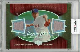 【右側ジャージ挟み込み部分難あり】2007 UPPER DECK Elements Daisuke Matsuzaka Game Used Memorabilia (RC)