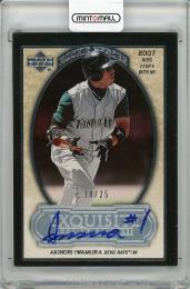 【裏面角若干白欠けあり】2007 UPPER DECK Exquisite Akinori Iwamura Autograph【18/25】