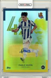 2022-23 TOPPS Real Sociedad de Fútbol Official Team Set Pablo Marín – RC Yellow Autographs 【72/75】 Real Sociedad