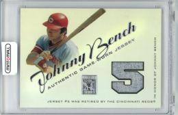2001 TOPPS TRIBUTE Johnny Bench ジャージ Cincinnati Reds