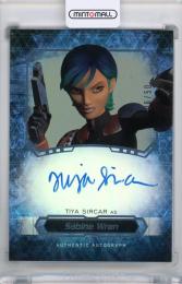 2016 Topps Star Wars Masterwork Tiya Sircar / Sabine Wren Autographs Rainbow Foil【06/50】