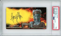 【PSA7】 2005 STAR WARS REVENGE OF THE SITH   Amy Allen as Aayla Secura Wide Vision Autograph Card