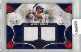 2025 TOPPS Tier One Albert Pujols Relics Blue Dual Relics #T1RAP【09/15】 Los Angeles Dodgers