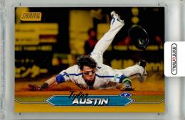 2024 TOPPS NPB STADIUM CLUB T.オースティン #91 Base Gold Parallel【23/50】 横浜