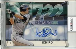 2016 Topps Series 2 Ichiro Chasing 3000 Autographs #3000A17【1/1】