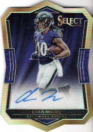 2016 PANINI Select  Chris Moore Die-Cut Autograph 14/99