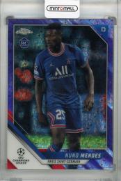 2021-22 Topps Chrome UEFA Champions League Paris Saint-Germain Nuno Mendes Base Purple Mini-Diamond (RC)(パラレル版) 099/250