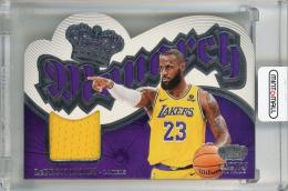 2023-24 Panini Crown Royale LeBron James Monarch Memorabilia #6 ※裏面角折れあり Los Angeles Lakers