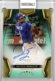 2024 Topps Five Star George Springer Five Star Autographs Aqua【75/75】 Toronto Blue Jays