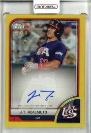2023 Topps World Baseball Classic J.T. Realmuto Autographs Gold Rainbow Foil【49/50】 Team USA