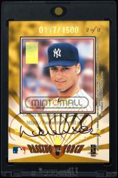 1997 Donruss Elite #12 Ozzie Smith/Derek Jeter Passing the Torch Autographs【0177/150 ※/1500】  (MSV#1557)