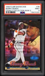 1998 Flair Showcase #36 Barry Bonds Legacy Collection Row 2【049/100】【PSA MINT 9】  (MSV#1554)