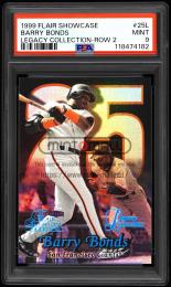 1999 Flair Showcase #25 Barry Bonds Legacy Collection Row 2【75/99】【PSA MINT 9】  (MSV#1553)