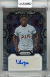 2023-24 Panini Prizm Premier League Destiny Udogie Signatures #45 Auto  Tottenham Hotspur