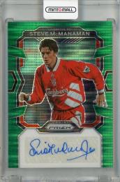 2023-24 Panini Prizm Premier League Steve McManaman Signatures Green Pulsar Prizms #25 Auto ※初期傷あり Liverpool FC