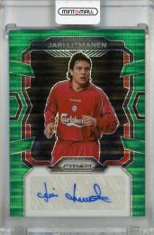 2023-24 Panini Prizm Premier League Jari Litmanen Signatures Green Pulsar Prizms #21 Auto ※初期傷あり Liverpool FC